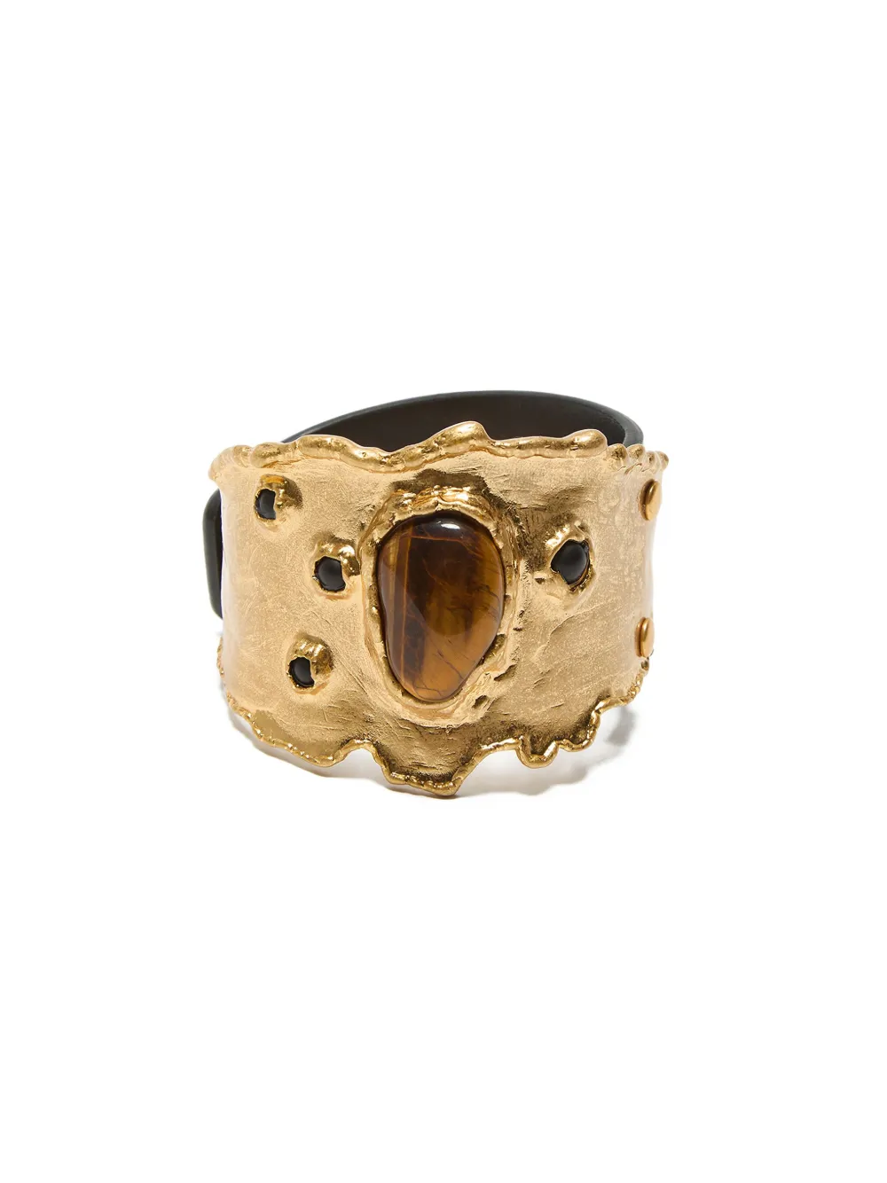 MALIPARMI tiger-eye embellishment bracelet - Goud