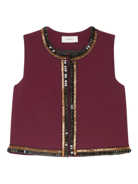 MALIPARMI embellished sleeveless jacket