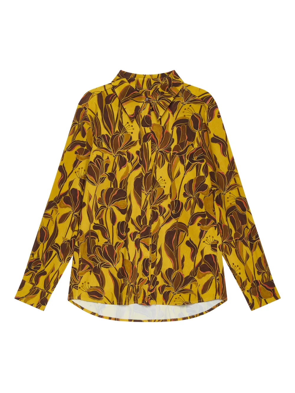 MALIPARMI BALÉ DA LILY floral print shirt - Geel