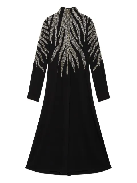 MALIPARMI beaded-embellishment midi dress