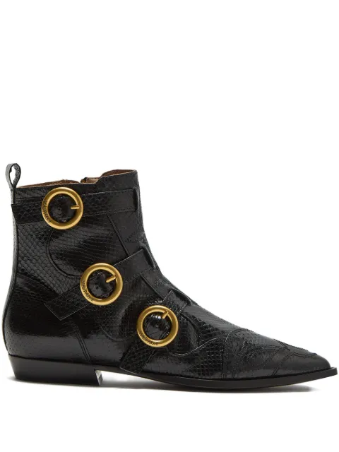 MALIPARMI buckle strap boots