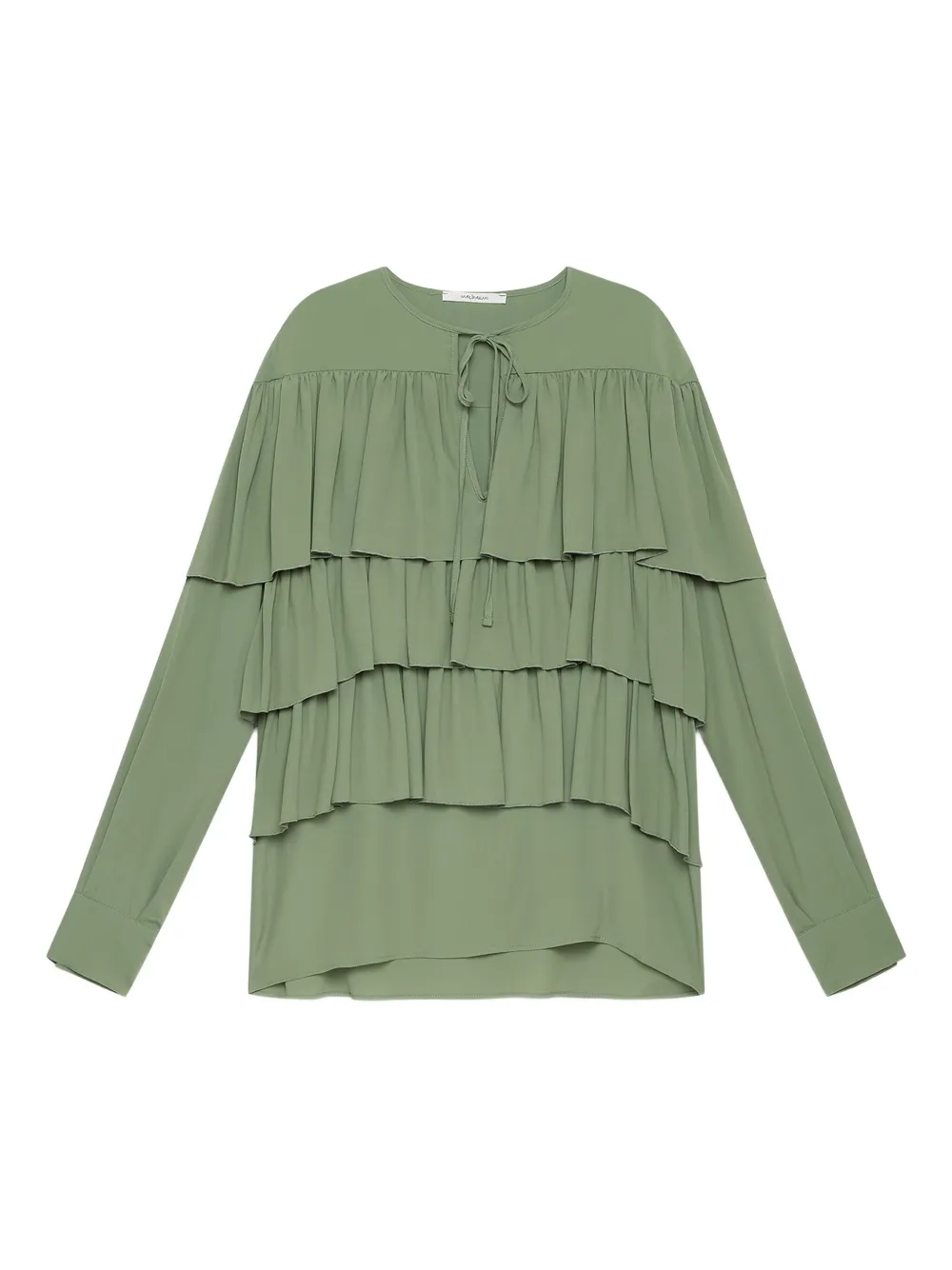 MALIPARMI tiered ruffled blouse | Green | Image 1