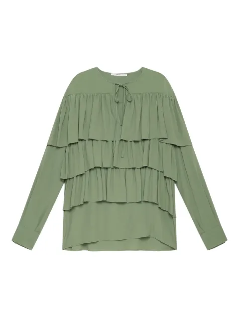 MALIPARMI blusa a capas con volantes