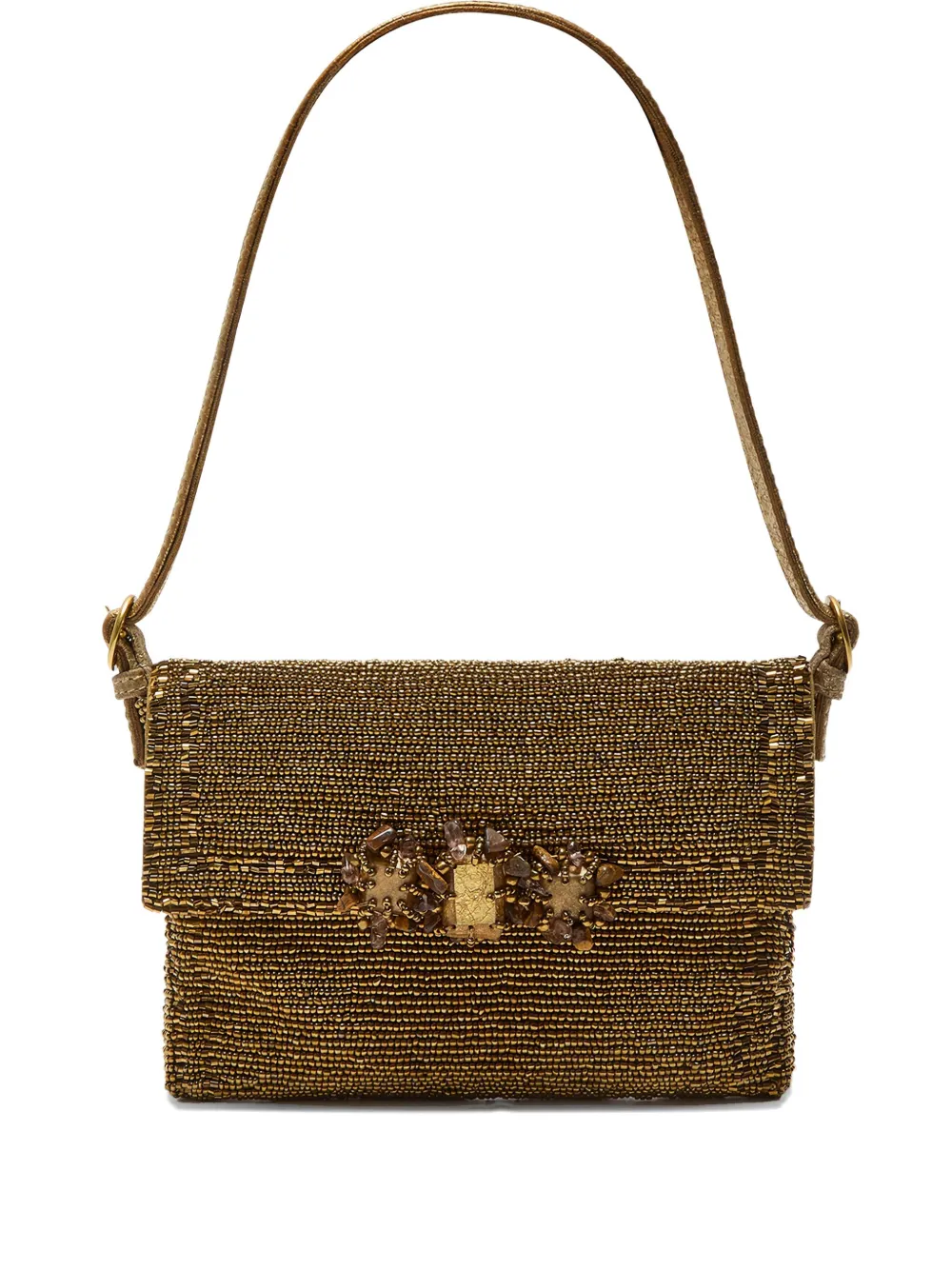 MALIPARMI beaded-embellishment shoulder bag | Neutrals | Image 1