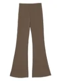 MALIPARMI contrast-stitching trousers - Brown