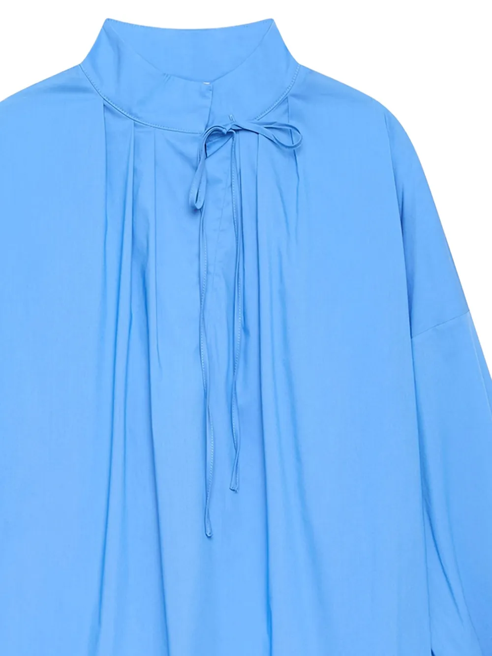MALIPARMI Blouse met geplooid detail - Blauw