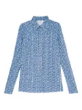 MALIPARMI geometric-print shirt - Blue