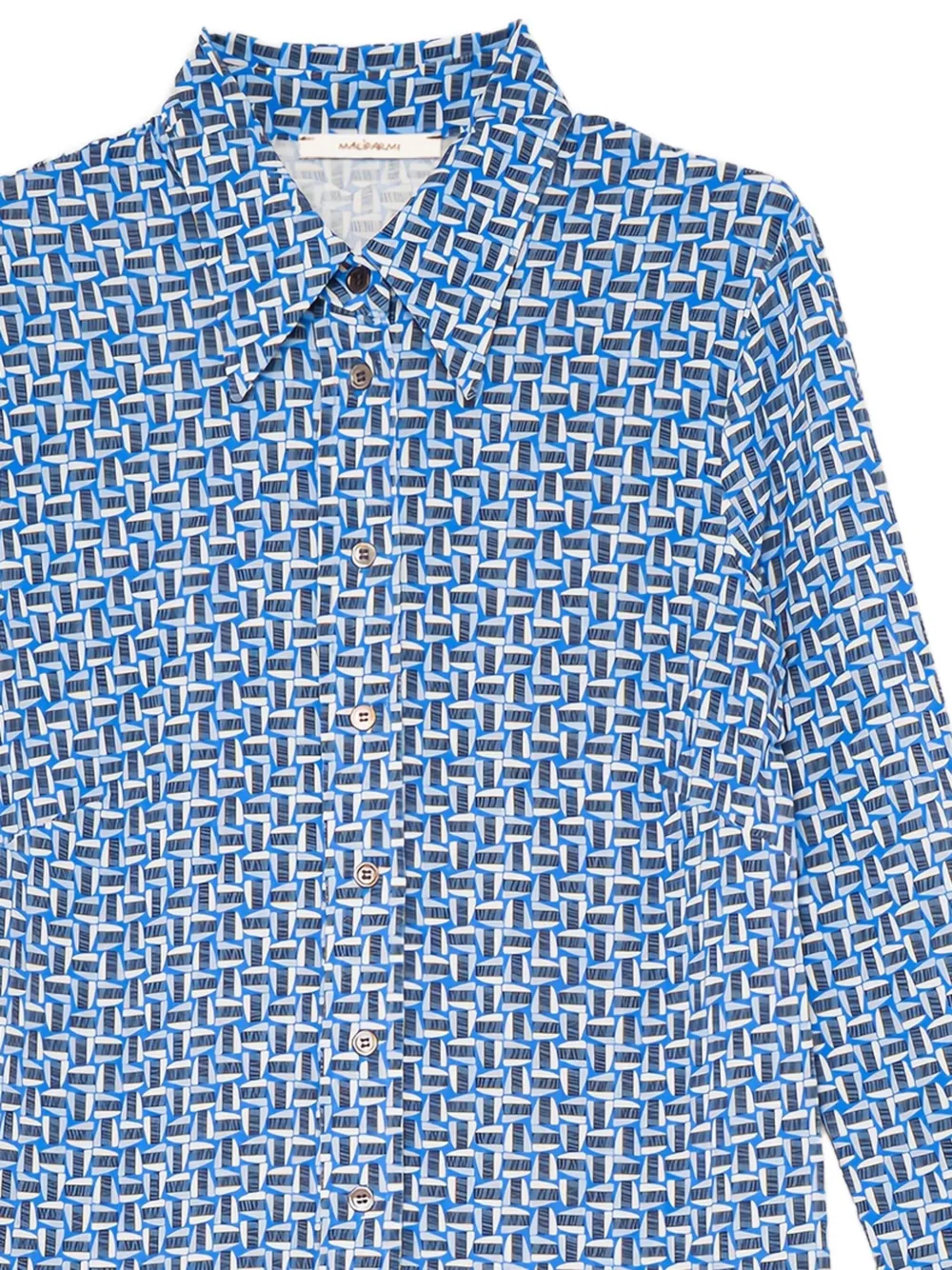 MALIPARMI geometric-print shirt - Blauw