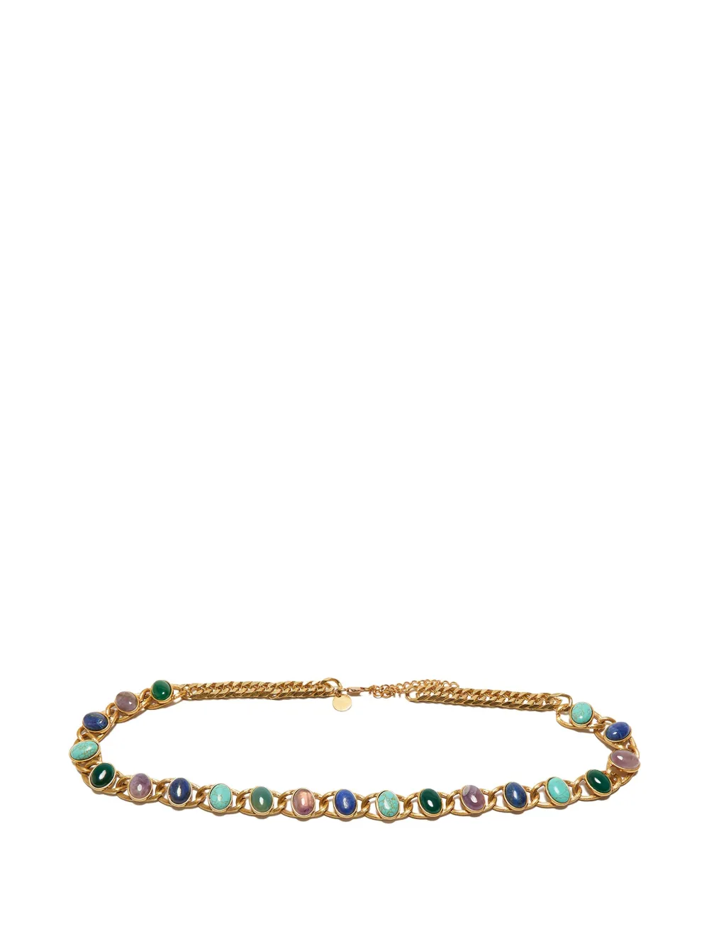Maliparmi Chain-link Stone-embellished Belt In Gold