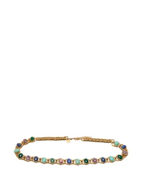 MALIPARMI chain-link stone-embellished belt