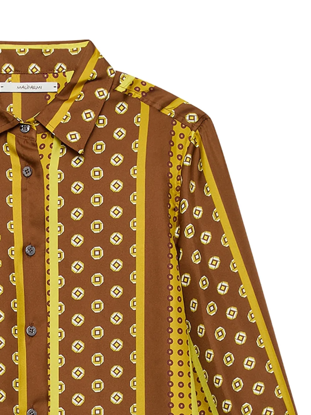  Maliparmi Striped Patterned Shirt - Brown 