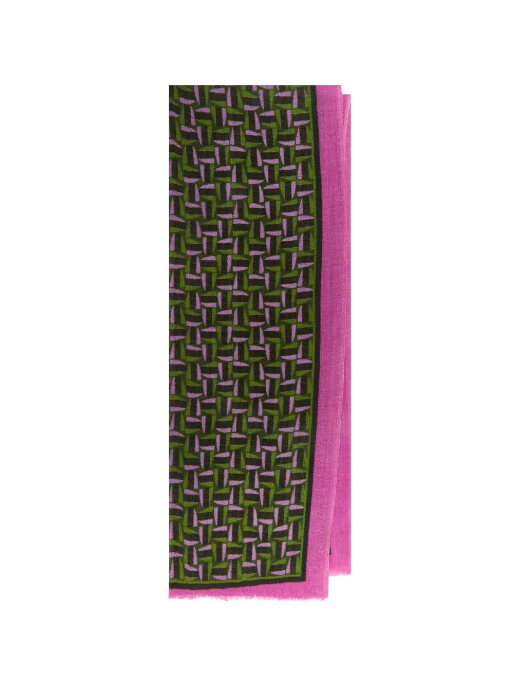 Maliparmi Geometric-pattern Scarf In Green