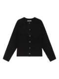 MALIPARMI waffle-knit cardigan - Black
