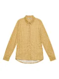 MALIPARMI geometric-print collared shirt - Yellow