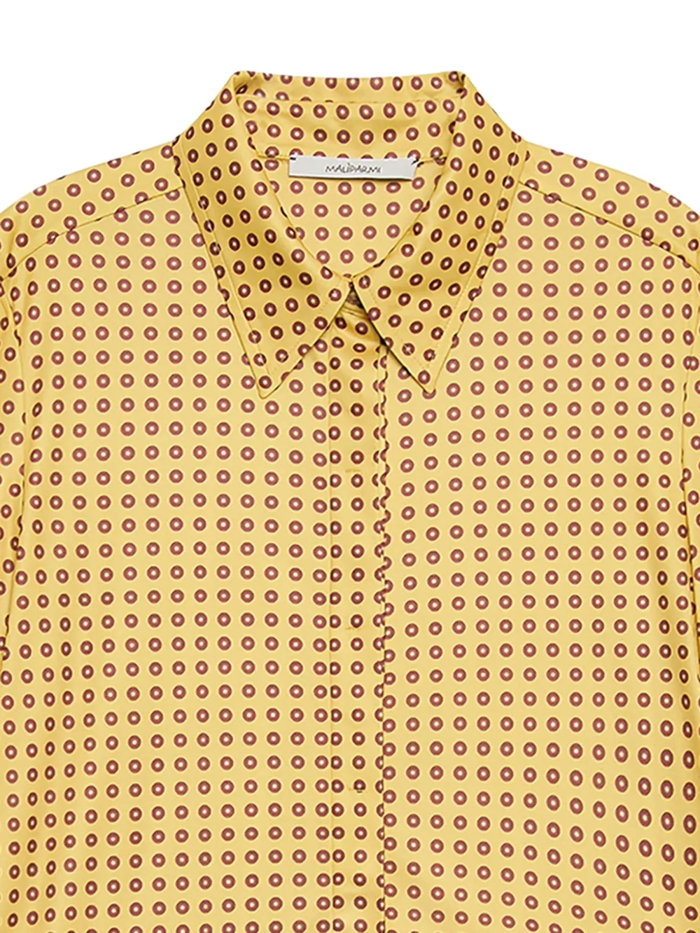 MALIPARMI geometric-print collared shirt - Geel