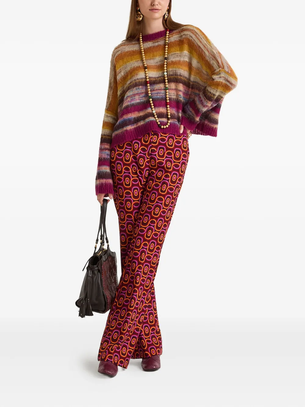 MALIPARMI Broek met print - Rood