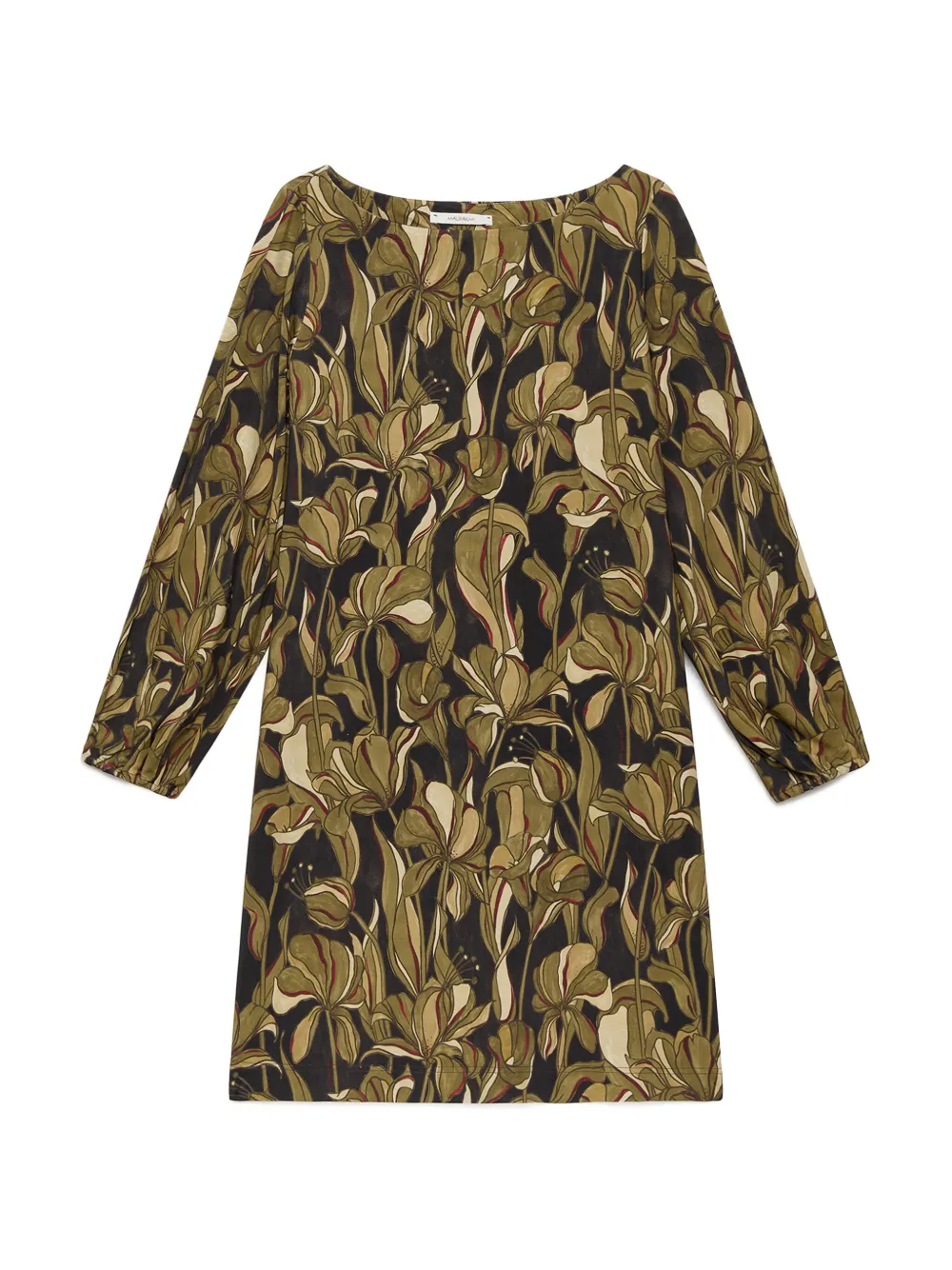 MALIPARMI Lily's Ballet floral long-sleeve mini dress - Zwart