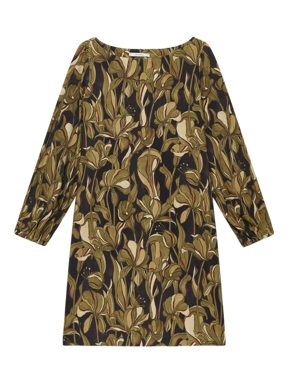 MALIPARMI Lily’s Ballet floral long-sleeve mini dress | Black | Image 1