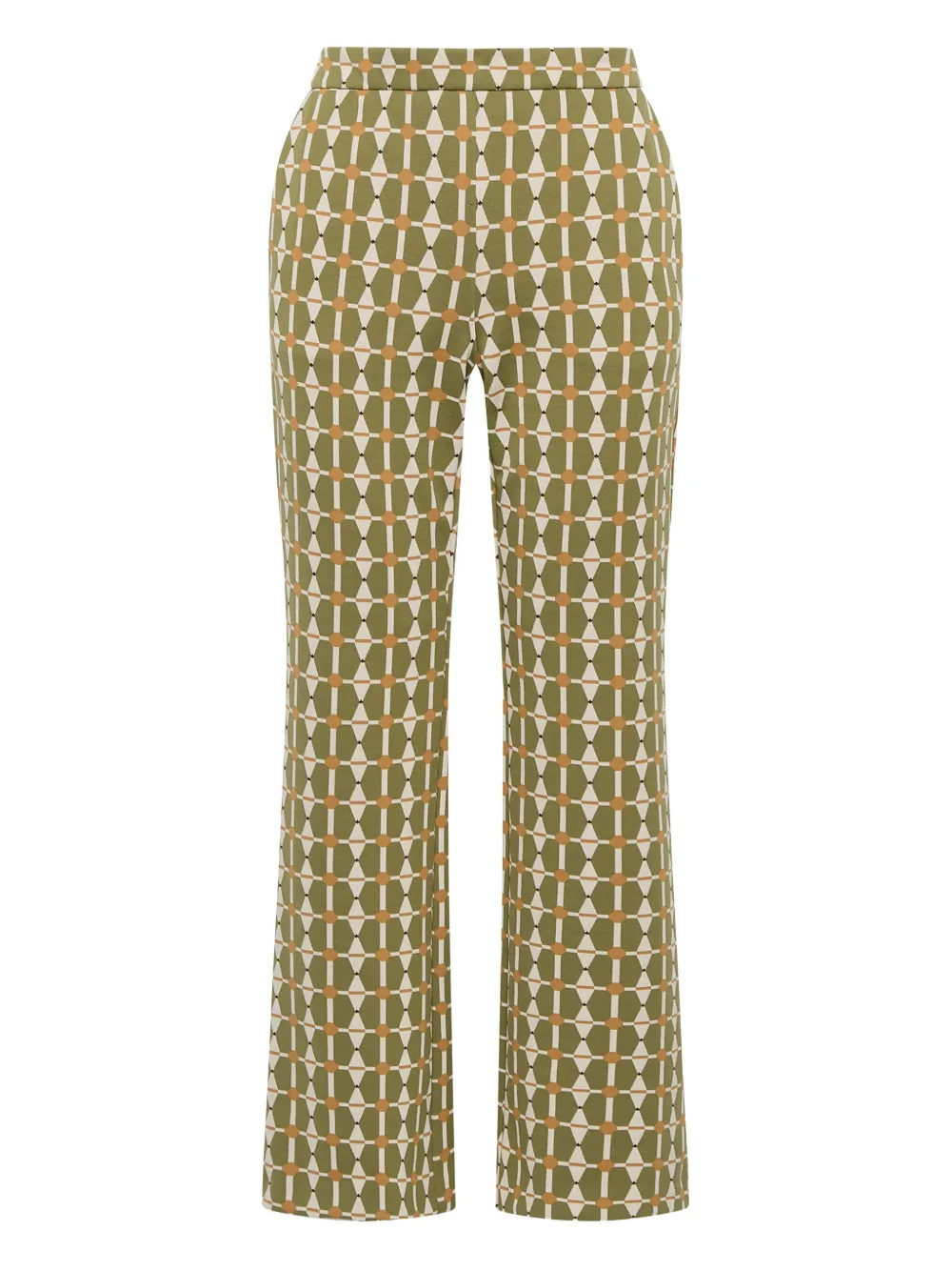 MALIPARMI geometric-print trousers | Green | Image 1