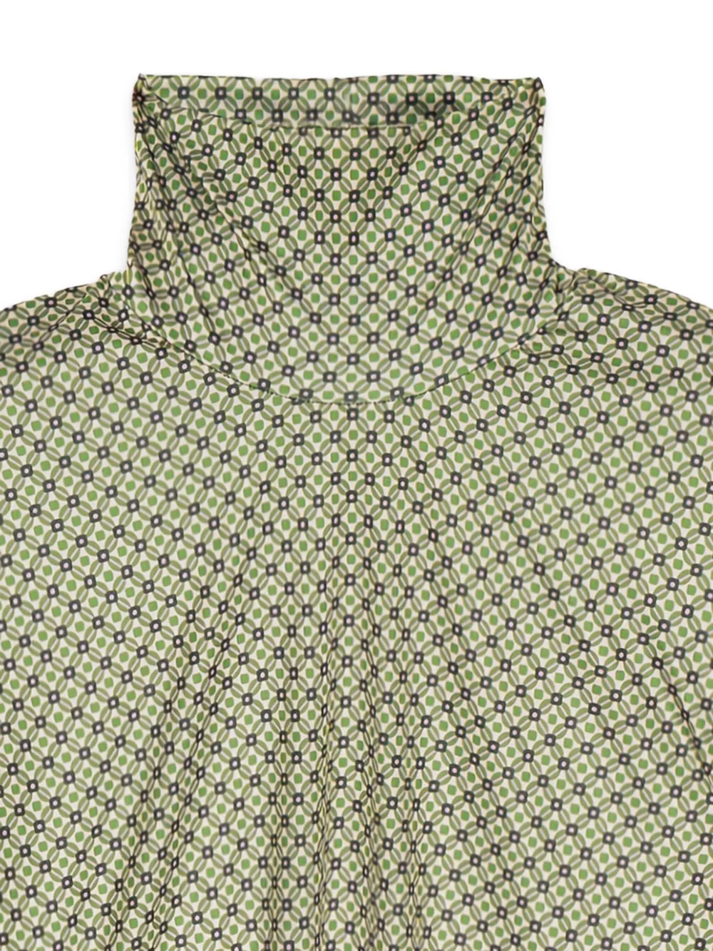 MALIPARMI geometric-print turtleneck T-shirt - Groen