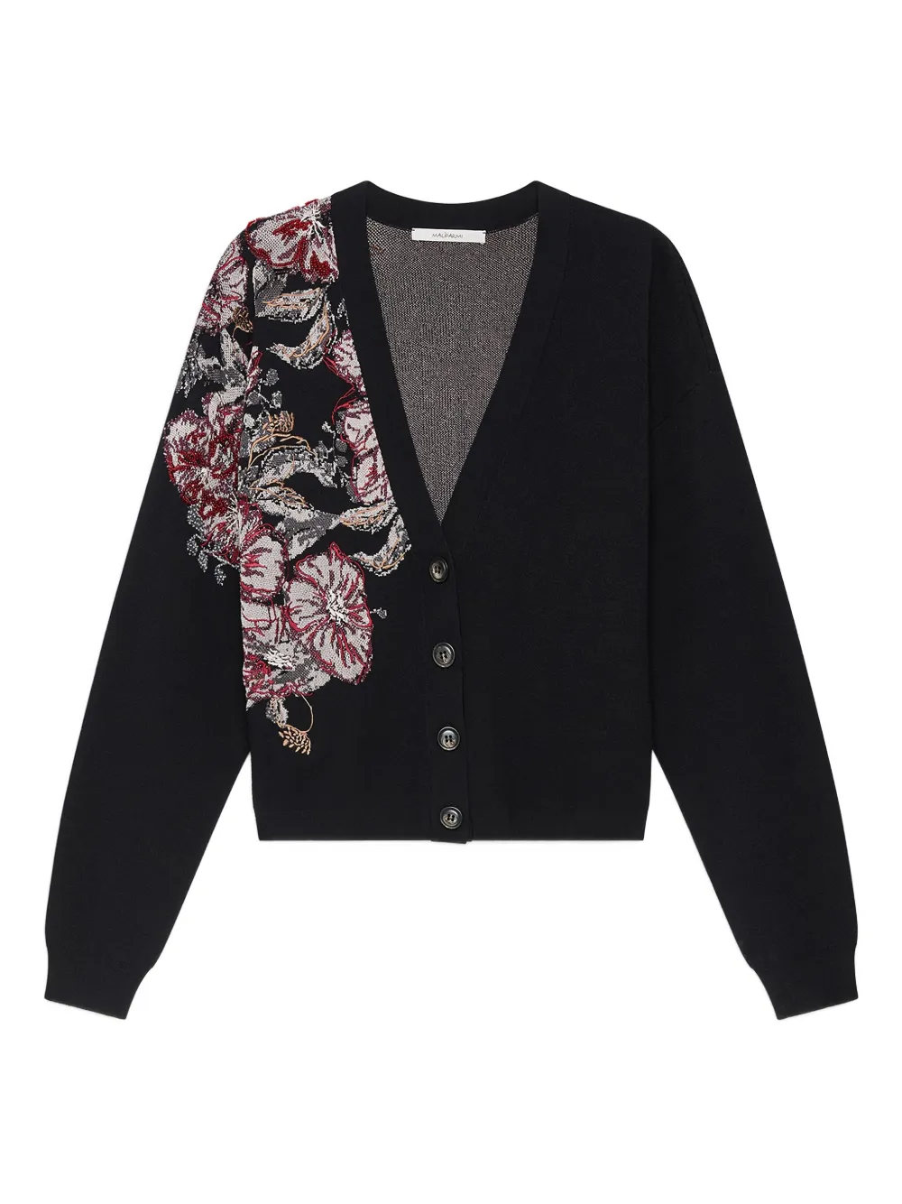 Maliparmi Floral-jacquard Cardigan In Multi