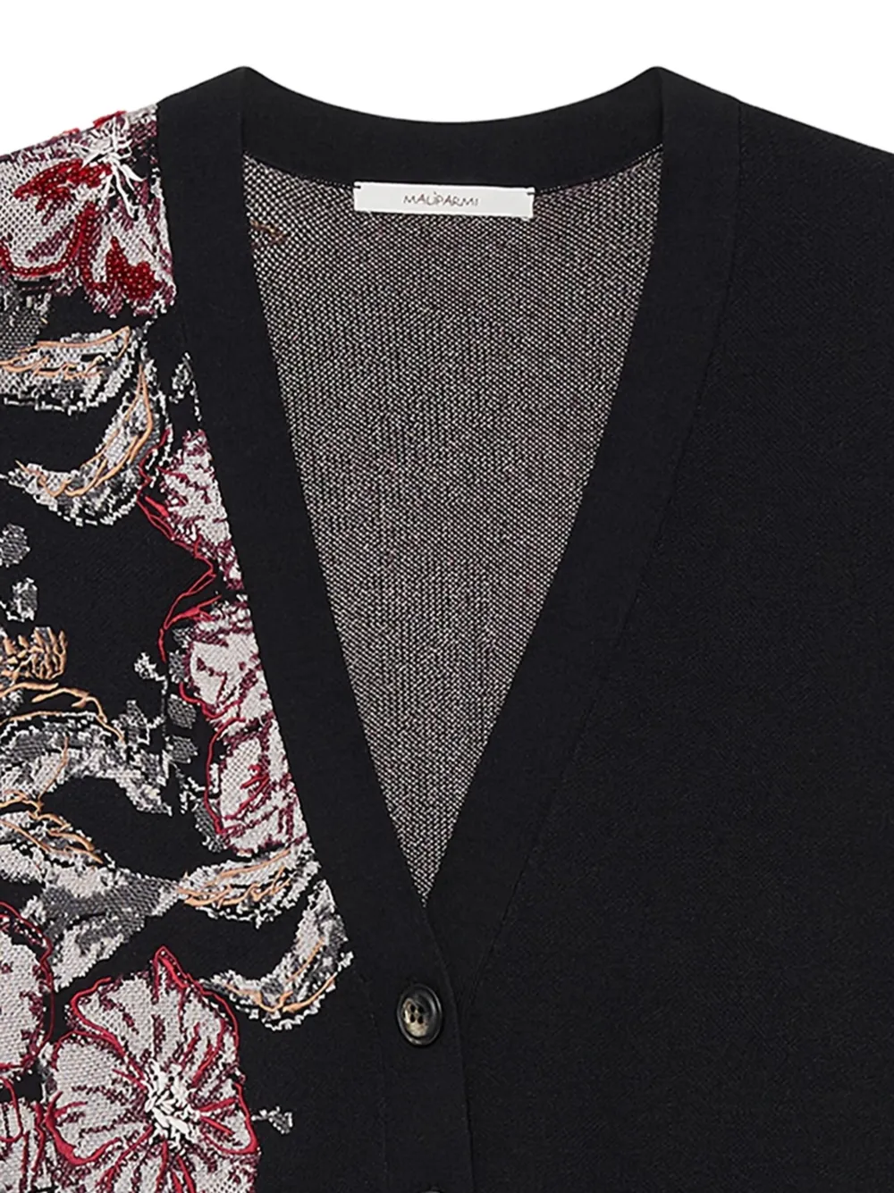 Maliparmi Floral-jacquard Cardigan In Multi