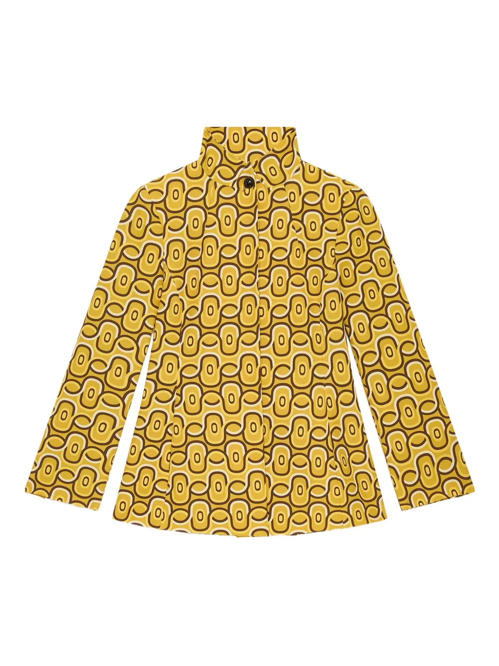 Maliparmi Geometric-print Shirt In Yellow