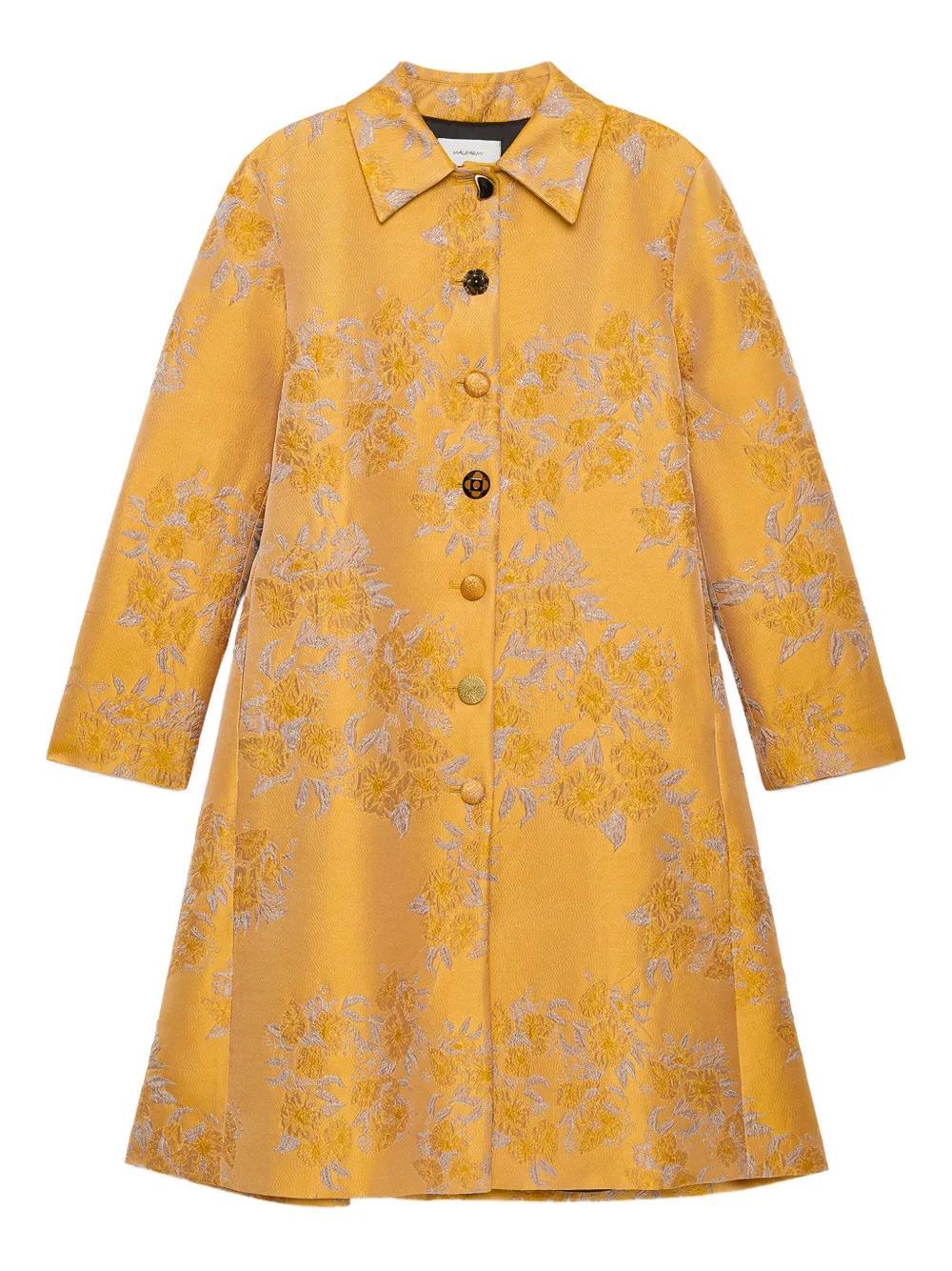 MALIPARMI floral-brocade coat | Yellow | Image 1