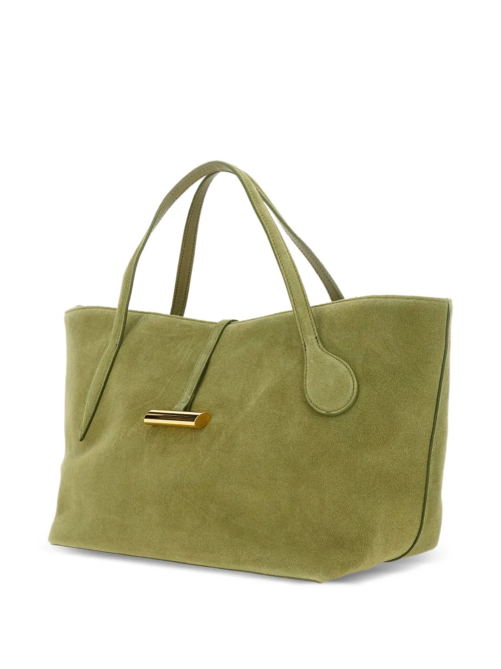  Liffner Suede Tote Bag - Green 