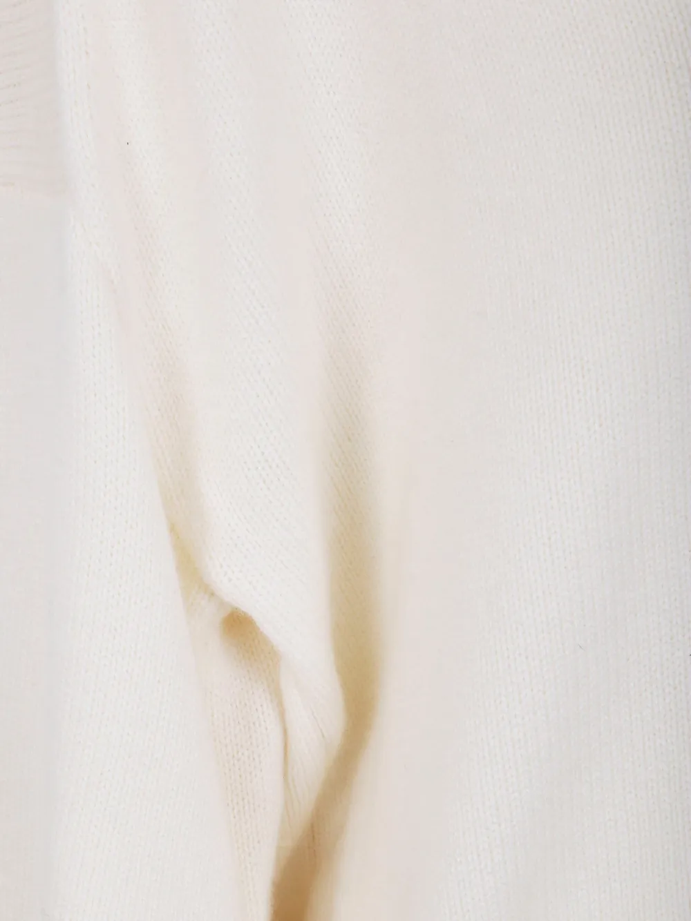 Circus Hotel V-neck Wool Jumper In White