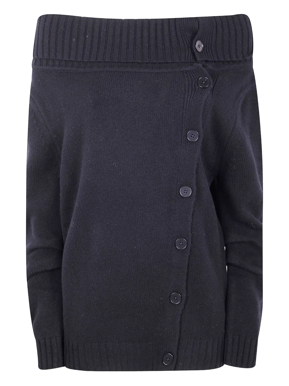 Circus Hotel off-shoulder button-front cardigan | Blue | Image 1