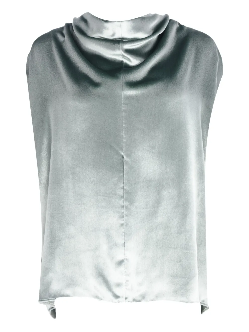 Alberta Ferretti cowl-neck sleeveless blouse | Green | Image 1