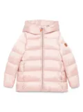 Save The Duck Kids Gracie hooded puffer jacket - Pink