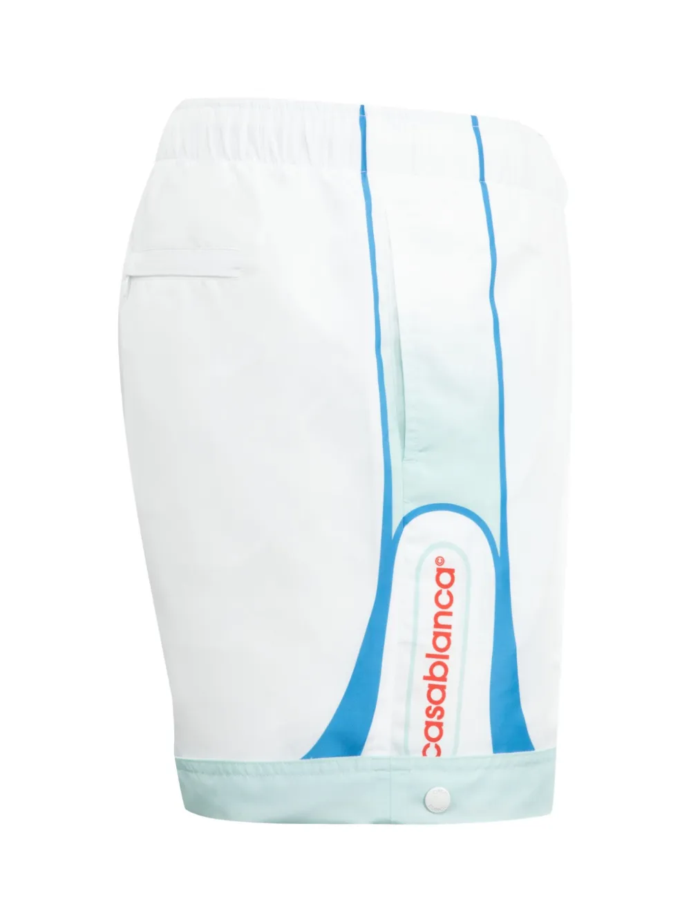 Casablanca logo-print swim shorts Wit