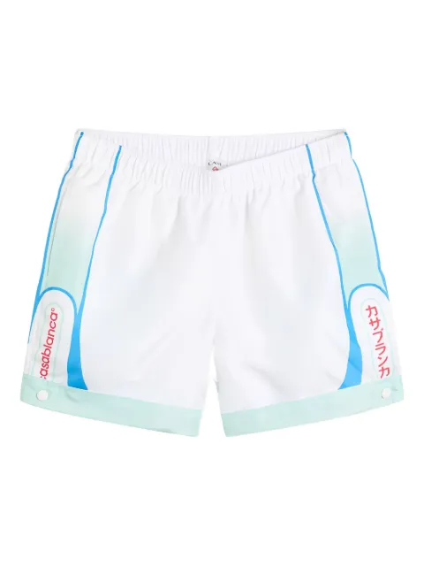 Casablanca shorts de playa con logo estampado