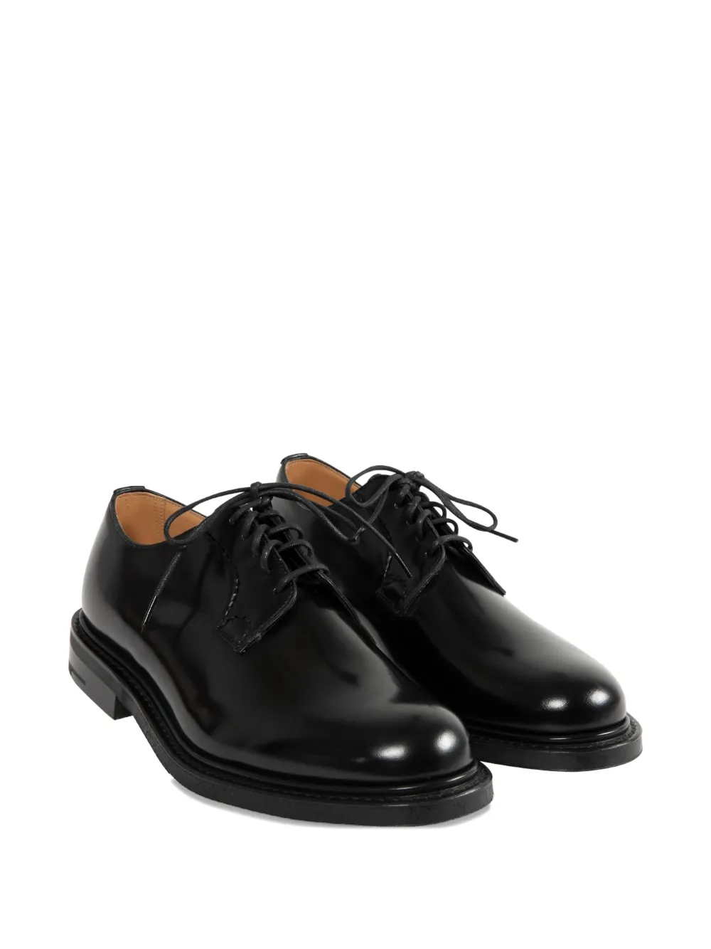 Church's leather lace-up derby shoes Black
