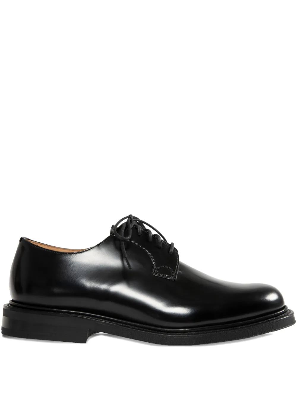 Church's leather lace-up derby shoes Black