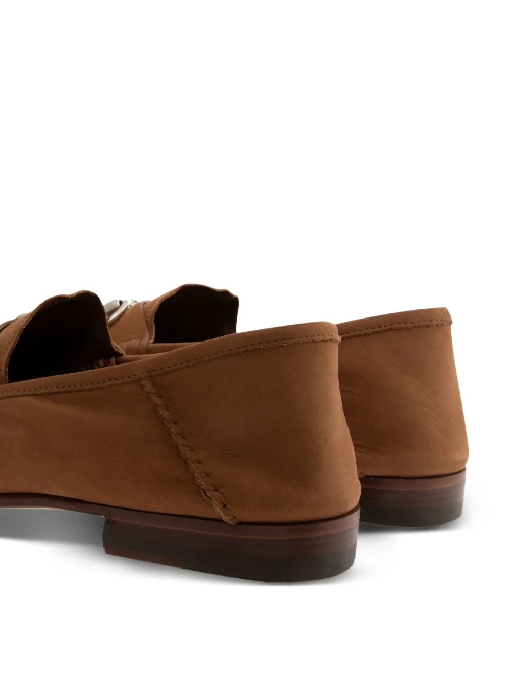 Gucci signature Horsebit detail suede loafers Brown