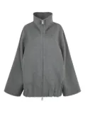 KHAITE Garret high-neck zip-front jacket - Grey