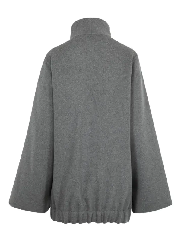 KHAITE Garret high-neck zip-front Jacket | Grey | FARFETCH