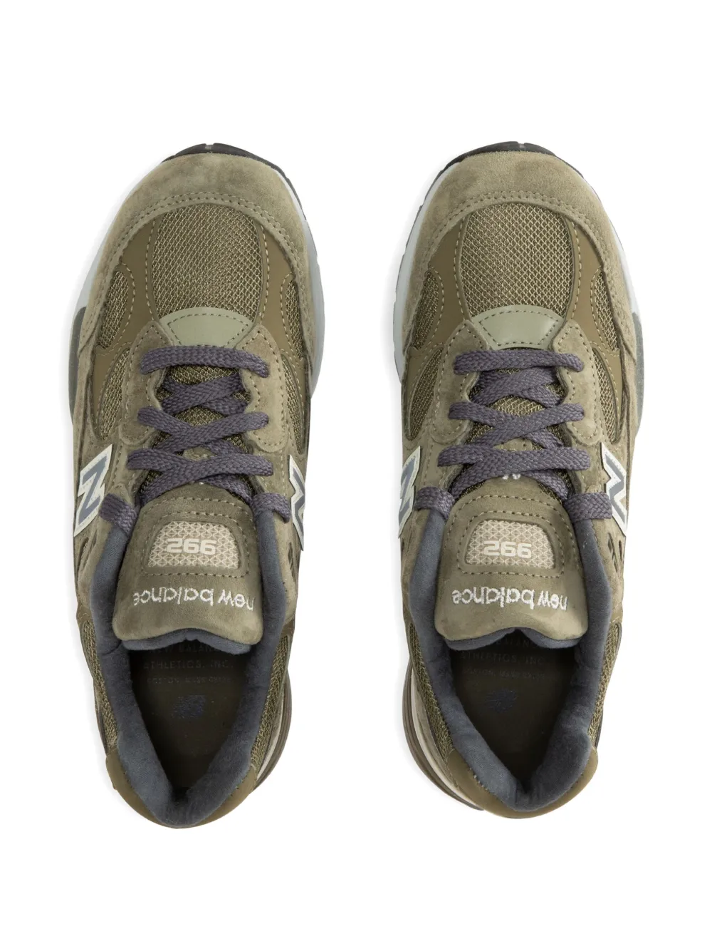 New Balance 992 suede sneakers Green