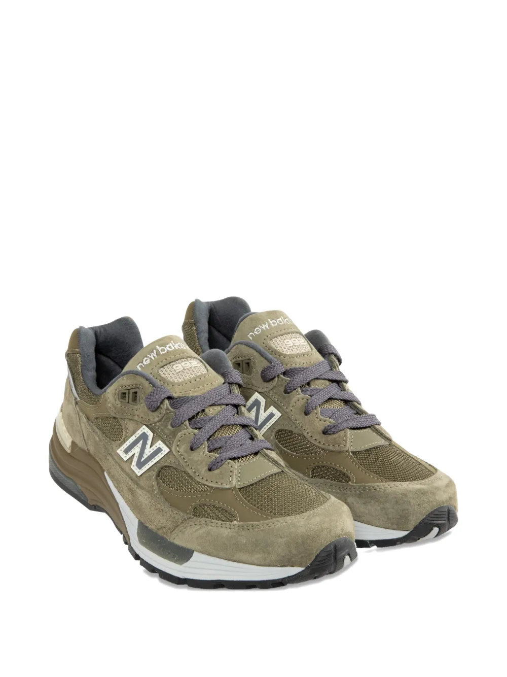 New Balance 992 suede sneakers Green
