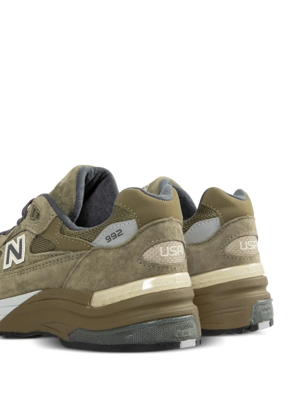 New Balance 992 suede sneakers Green