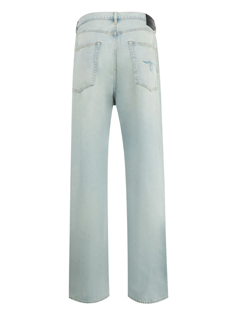 R13 Jeans met geplooid detail - Blauw