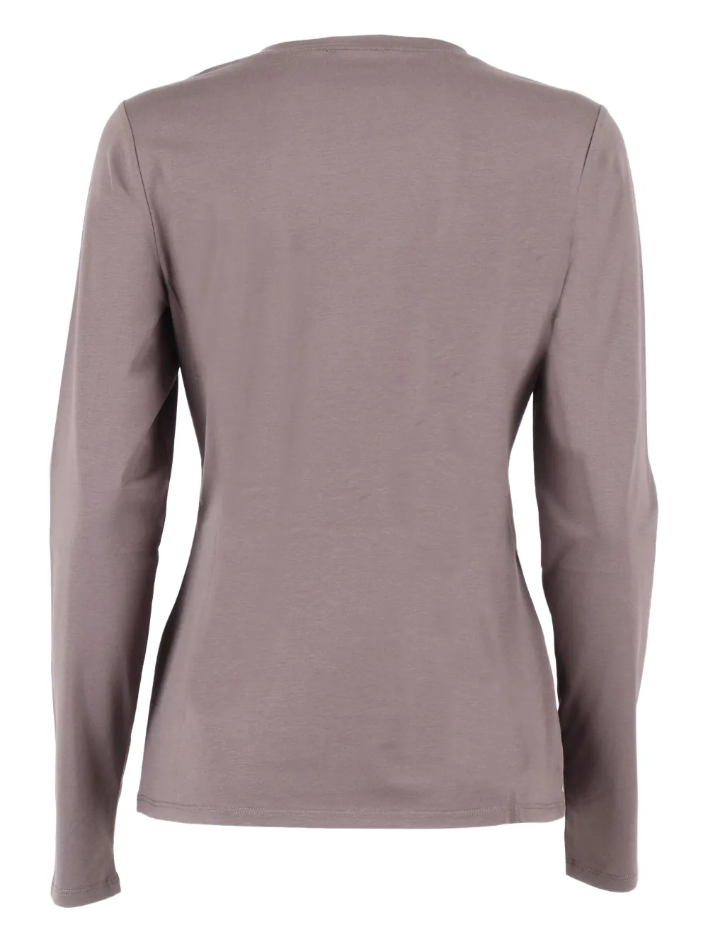P.A.R.O.S.H. long-sleeve crew-neck T-shirt Beige