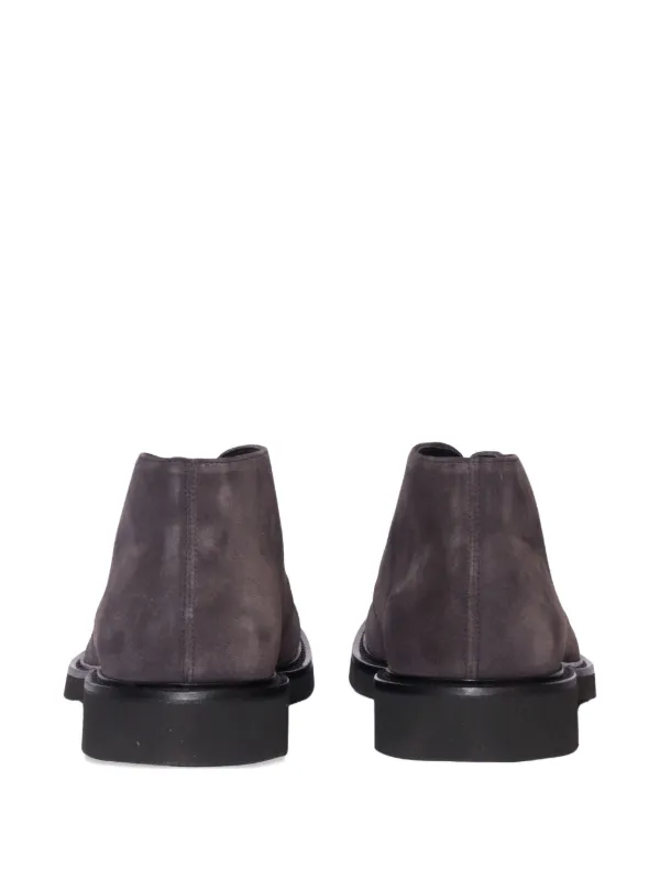 DOUCAL's グレー スエードブーツ