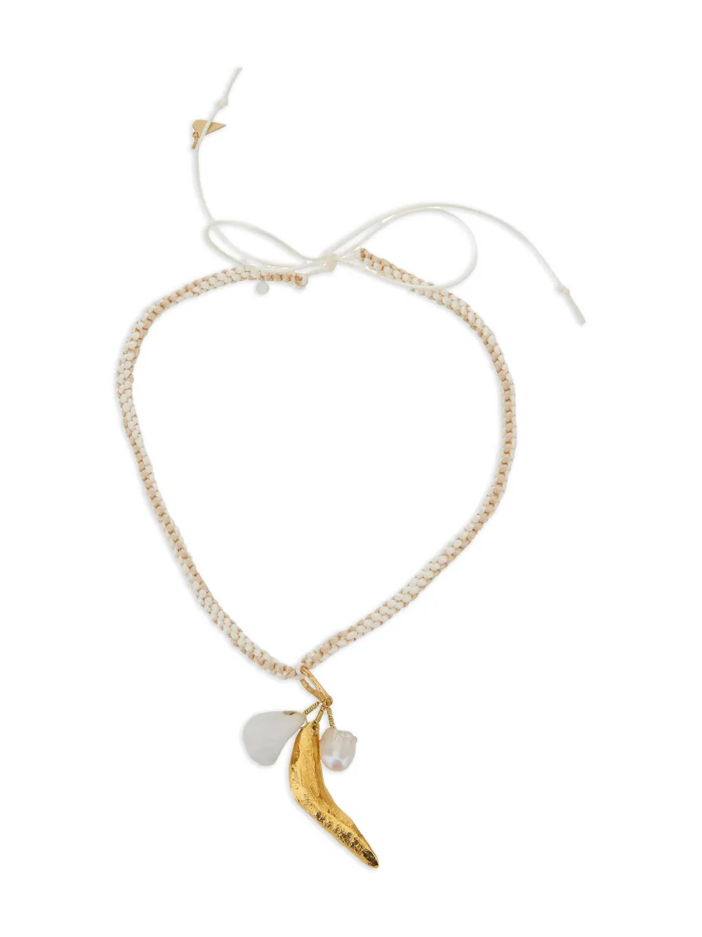 Forte Forte Cord Necklace In Gold