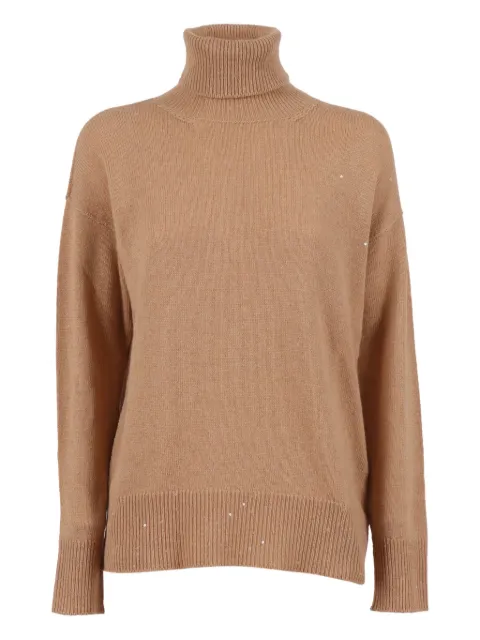 Lorena Antoniazzi sequin-embellished turtleneck sweater