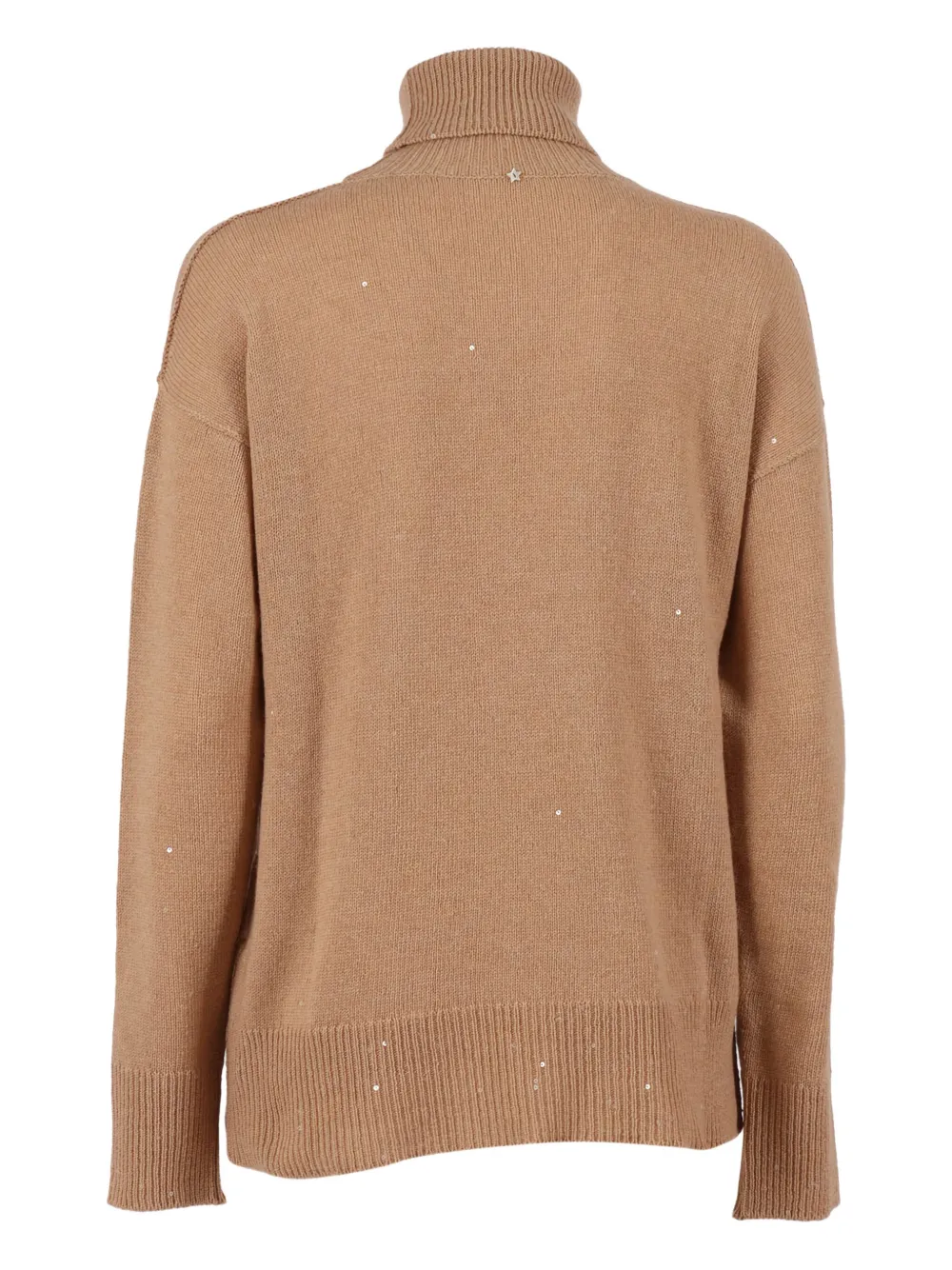 Lorena Antoniazzi sequin-embellished turtleneck sweater Bruin