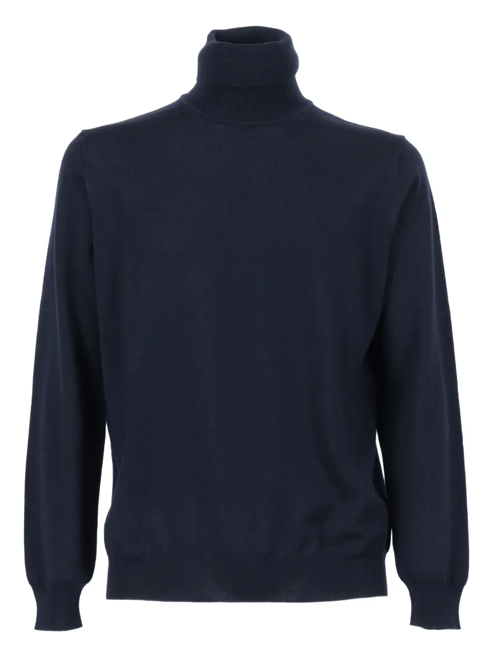 Kangra Cashmere Turtleneck Wool Sweater In Blue